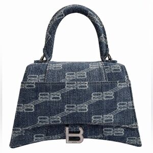 Balenciaga Denim Satchel with Monogram